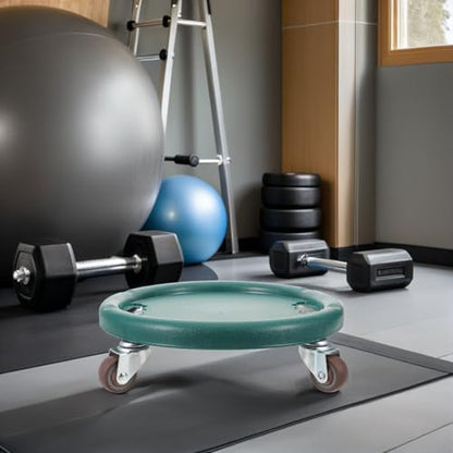 Luxshiny Ab Roller Wheel with 360° Silent Rotation, Multifunctional Fitness Gliding Discs for Core and Abdominal Exercise, Green Waist Twisting Balance Disc for Home Gym Strength Training