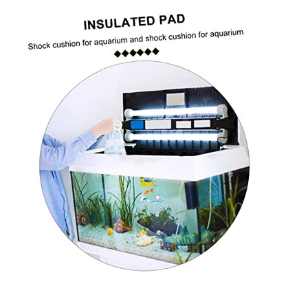 Happyyami 5pcs Insulated Pad Non- Fish Tank Mat Shock-Absorbing - Aquarium Accessory Wear- Design for Home Use Black