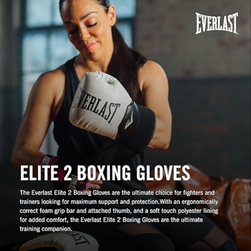 Everlast Elite 2 Boxing Gloves - color: Tan, size: 12 oz