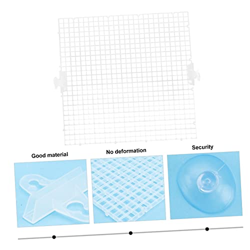 WOONEKY 8pcs Transparent Fish Tank Isolation Panel Modular for Breeding Separation Easy Installation Aquarium Divider Cups