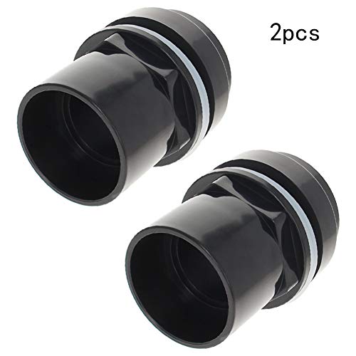MroMax 50mm / 1.97" ID PVC Aquarium Water Pipe Connector Joint Straight Tubes Hose Connector Fish Tanks Accessories 2pcs - size: 2pcs 50mm