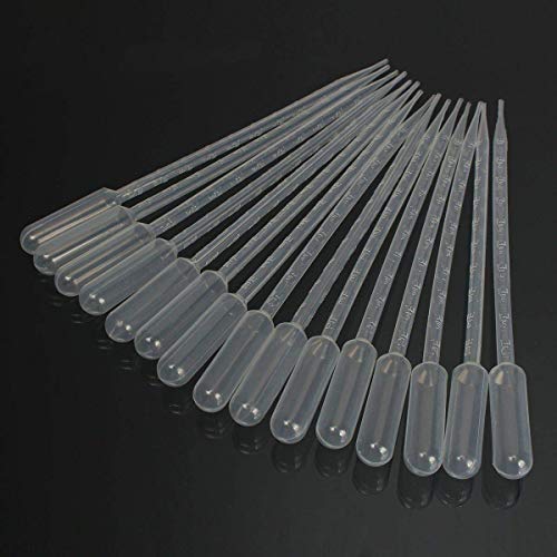 100PCS 10ml Transfer Pipettes Disposable Calibrated Liquid Dropper Plastic Pasteur with Graduated for Science Laboratory