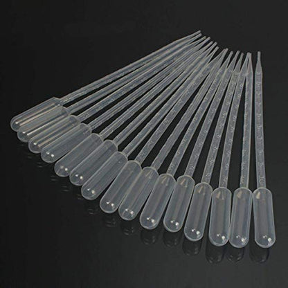 100PCS 10ml Transfer Pipettes Disposable Calibrated Liquid Dropper Plastic Pasteur with Graduated for Science Laboratory