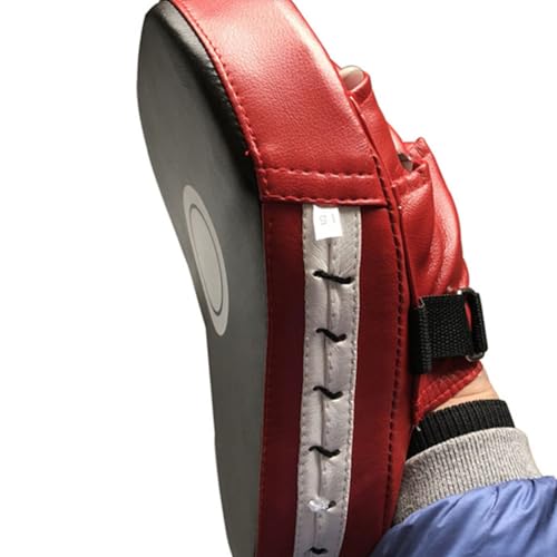 BESPORTBLE Boxing Punching Mitts Pu Leather Focus Pads Adjustable Buckle Breathable Palm for Martial Arts Training Muay Thai Karate Kickboxing Taekwondo