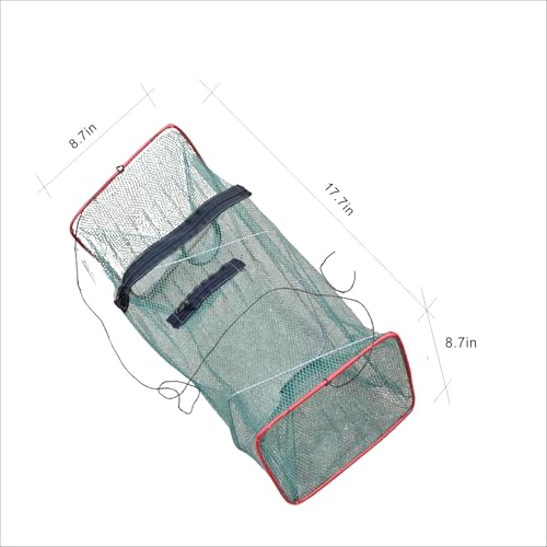 Fishing net Trap Foldable Crawfish Bait Trap nets Suitable for Crabs, Shrimp, Minnow and Crayfish, 3 Pack