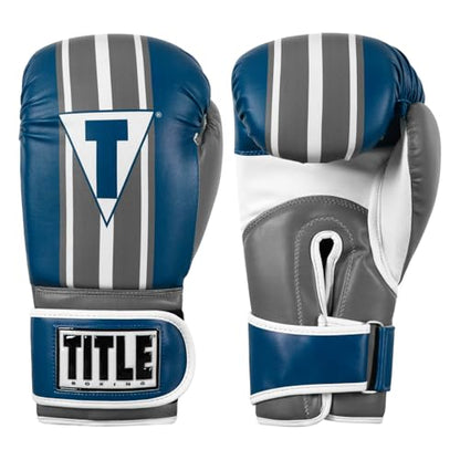 Title Boxing World Bag Boxing Gloves - color: Light Blue/Grey/White, size: 14 oz