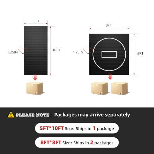 Wrestling Mat for Home Training BJJ MMA Jiu Jitsu Roll Up Mat - color: Black, size: 8FTx8FTx1.25inch