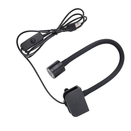 Fish Tank Clip On Light for 3-6 Gallon Aquariums – LED Clamp Light with 360° Adjustable Gooseneck, USB Powered (Warm) - size: Warm Light