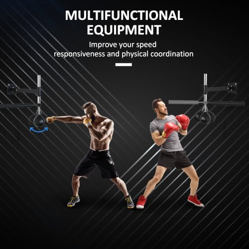 Soozier Speed Bag Boxing Punching Bag Lightweight Wall Mount 9" H x 7" Dia.