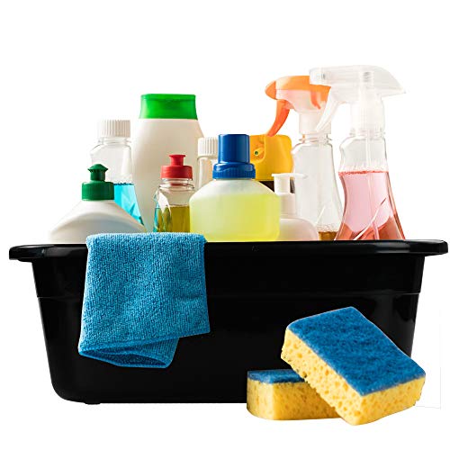 3-pack Black 16 Quart Wash Tub, Plastic Rectangular Dish Pan