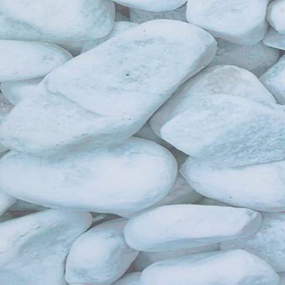 HEEPDD Aquarium Background, 91x50 Cm White Pebbles Pattern PVC Self Adhesive Wallpaper No Removal Terrarium Background for Fish Tank Decoration - size: 91*50CM