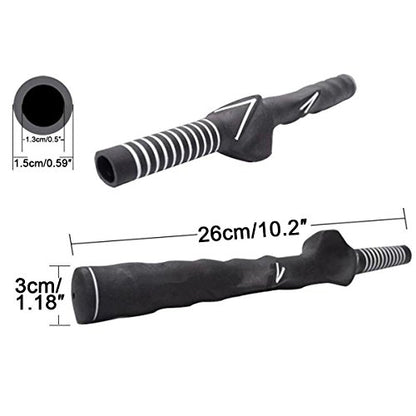 Right-Handed Golf Swing Training Grip Trainer, Black - color: 1 Pack