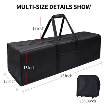 Urbanstand 46 inch Foldable Duffel Lock Zipper Travel Camp, Black 2Pack - color: Black, size: 46 Inch