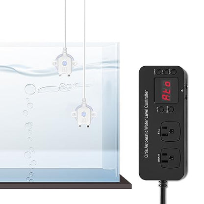 Auto Top Off System, Oritis Water Refiller Water Level Controller Automatic Water Change for Aquarium Fish Tank Swimming Pool Saltwater Freshwater, Sump Pump Pits