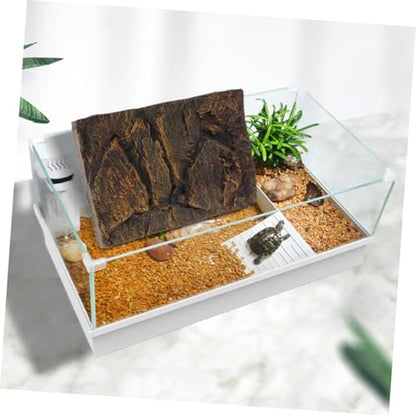GANAZONO 2pcs Pu Aquarium Background Boards for Turtle Tank and Terrarium Lightweight Decorative Backdrop for Fish Tank Easy Placement and Natural Look