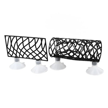 Zunate Fish Resting Bed Tunnel, Betta Tunnel Swim Tube Easy to Install with Suction Cups for All Fish, Home Fish Accessories Decorations (Black)