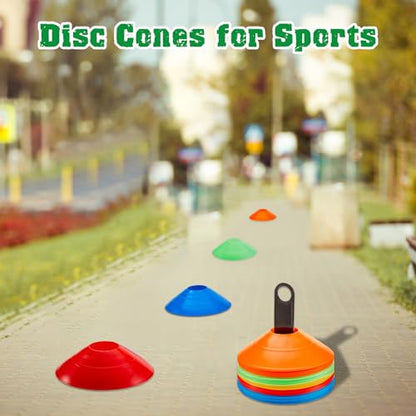 Lewtemi Soccer Disc Cones 7.5'' Sports Agility Training - color: Mixcolor