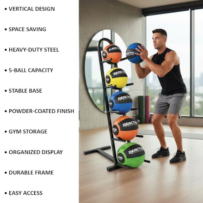5-Ball Vertical Medicine Ball Rack (EA)