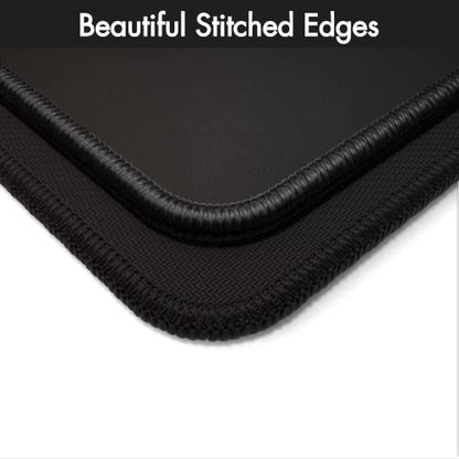 Gamer Boss - Gaming Mouse Pad - 32 x 17 Inches - 4mm Thick with Stitched Edges, Non-Slip Rubber Base, Premium Cloth Mousepad, Desk Mat for Laptop, Keyboard, Computer & PC (Ranger Plus, Black) - color: Black, size: 32" x 17"