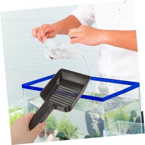 2pcs Aquarium Gravel Sand Shovel Lightweight Fish Tank Cleaning Tool for Freshwater Sand and Gravel Removal and User-Friendly Design for Home and