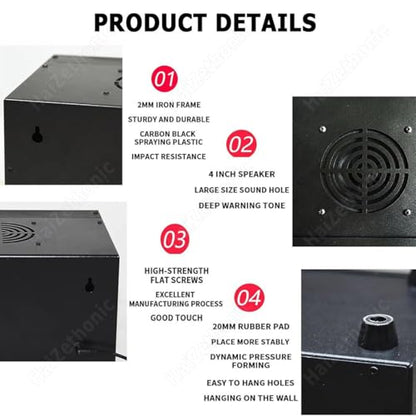 Classic Boxing Interval Timer,Professional Gymnastics Timer with LED Display,1 to12 Challenge Rounds and Adjustable Buzzer,Interval Timer for Workout/Gym Timer/Boxing Equipment Green - color: Green