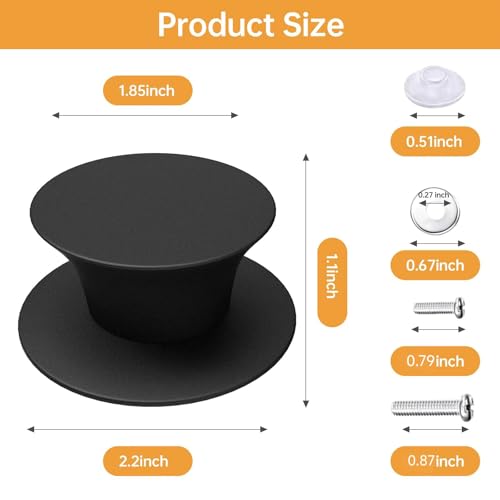 2Pcs Universal Pot Lid Replacement Knobs, Silicone Pan Lid Holding Handles, Heat Resistant and Prevent Static Electricity, Non-Slip Handle for Kitchen Cookware Lids and Covers