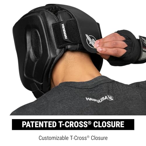 Hayabusa T3 Adjustable Boxing Headgear for Sparring - color: Black, size: Large