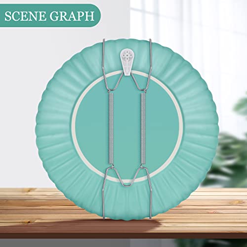 Hotop 12 Pcs Wall Plate Hangers Wire Invisible,8/10/12 Inch,Silver - color: Silver, size: 8/10/12 Inch