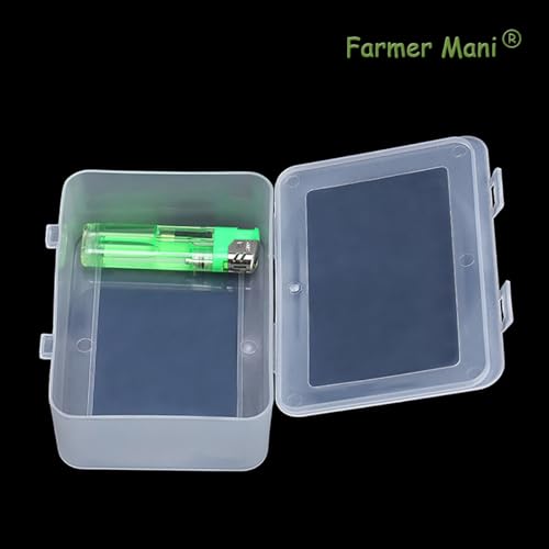 Clear Plastic Storage Containers Box with Lid (5.04x3.5x1.69 inch, 2 Pack), Rectangle Plastic Clear Storage Containers Box for Beads, Coins, Safety Pins and Other Craft Jewelry Watch Findings - size: 5.04 x 3.5 x 1.69 Inch