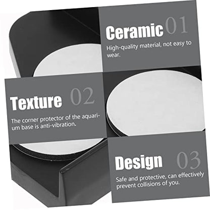 4pcs Fish Tank Corner Pads -Collision Base Protectors Shockproof Corner Guards for Aquariums and Soft Safety Pads for Furniture
