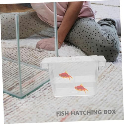 Hemoton 4pcs Floating Betta Fish Incubator Box Separator Breeder Box for Fish Tank Fry Breeding Case for Aquarium
