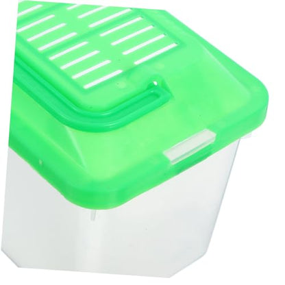 WOONEKY Portable Fish Tank Toy Plastic Fish Tank for Turtle Goldfish Box Reptile Habitat Turtle Nest Snake Storage Container Easy Cleaning