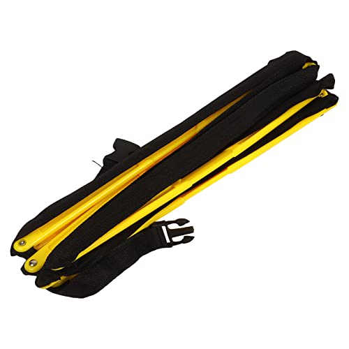 Speed Movement Training Ladder 2.6m | Fixed Rungs for Football/Basketball/Soccer Training | PP Material with Carry Bag | Improve Balance & Strength