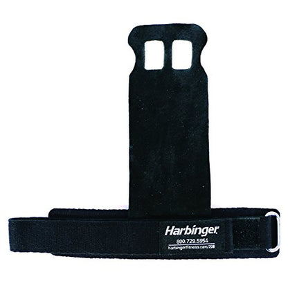 Harbinger Leather Palm Grips for Weight Lifting Hand Protection - size: Medium