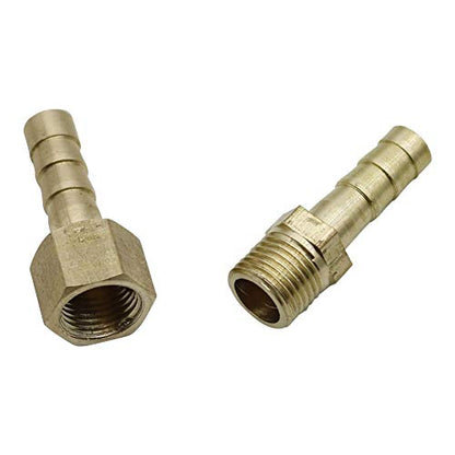 Garden Plumbing Hose Adapter Brass 1/8" Female/Male Thread To 6/8/10mm Pagoda Connector Aquarium Adapter Water Hose Connector Gas Soft Tube (Color : Grey)