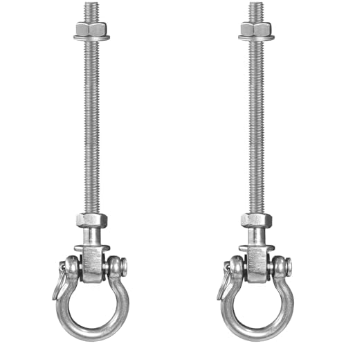 Heavy Duty Swing Hangers with Quiet Bearings, 3000 LB AntiRust Capacity Hammock Hanger, 2 Pack Stainless Steel Porch Swing Hardware Accessories for Porch Playground Yoga Heavy Bag (2pcs 9.25'') - color: 2pcs 9.25''