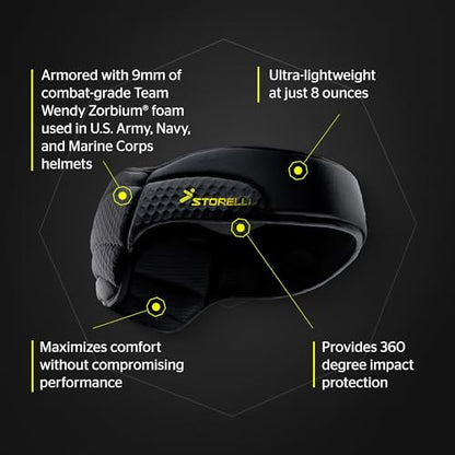 Storelli ExoShield Head Guard, Military-Grade Head Protection, Foam Padding Headband, Official Headgear of US Club Soccer - style: Slim - Size 4