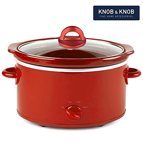 Universal Pot Lid Red Knob Compatible with Crockpot Lids, Pan Lid Replacement Handle, Heat Resistant Pot Knob for Glass, Steel Lids, Easy Grip Lid Handle, Kitchen Cookware, 2.75”x1.77” (1 Pack)