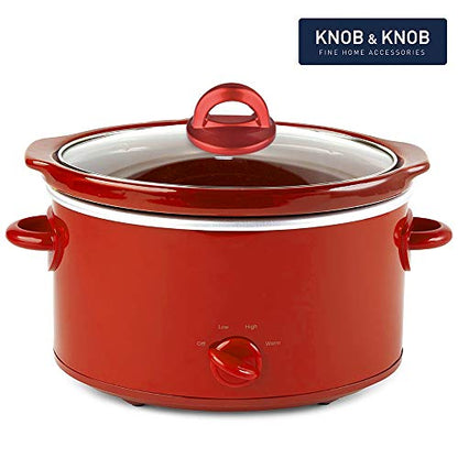 Universal Pot Lid Red Knob Compatible with Crockpot Lids, Pan Lid Replacement Handle, Heat Resistant Pot Knob for Glass, Steel Lids, Easy Grip Lid Handle, Kitchen Cookware, 2.75”x1.77” (1 Pack)