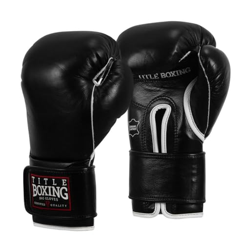 TITLE Boxing Old School Leather Sparring Gloves 2.0 - Boxing Gloves, Boxing Training Gloves, MMA Gloves, Oz Training Gloves, Kickboxing Gloves, Punching Bag Gloves, Sparring Gloves - size: 14 oz