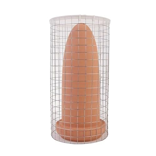 Fish Breeding Cones Cave, Ceramic Angelfish Spawning Barrels with Grid Isolation Spawning Slates Fish Tank Reproduction Ornament Slate Rocks Aquarium,M - size: Medium