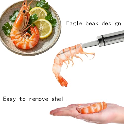 3 PCS Shrimp Tool, 5 In 1 Multifunctional Shrimp Line Fish Maw Knife, Shrimp Deveiner Tool and Shrimp Peeler