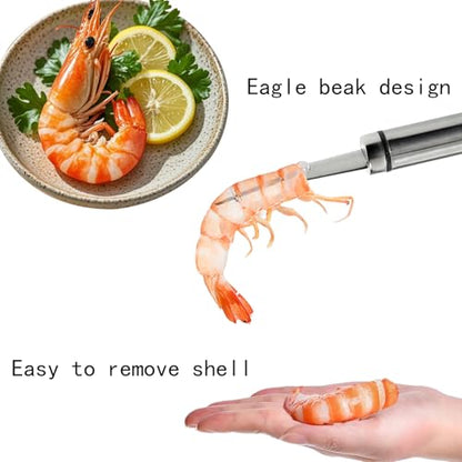 3 PCS Shrimp Tool, 5 In 1 Multifunctional Shrimp Line Fish Maw Knife, Shrimp Deveiner Tool and Shrimp Peeler