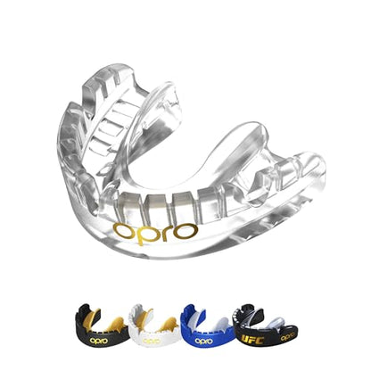 OPRO Gold Level Moldable Mouth Guard for Braces, Premium Fit (Age 10+) - color: Clear