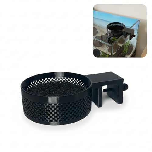 Aquarium Water Change Diffuser – Spill-Proof Water Changer for Rimless Fish Tanks, Protects Substrate, Plants & Decorations, Safe for Fish and Shrimp (Black, Medium)