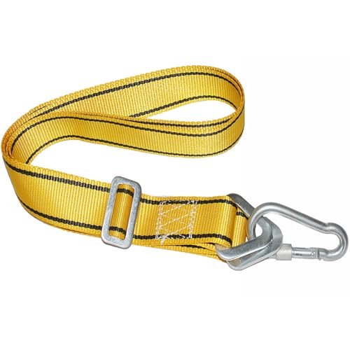 Heavy Duty Boxing Bag Hanger Strap Mount - Yellow, Supports Up to 1000lbs, Adjustable Length 40-80in, Reduces Noise, Ideal for Boxing, Muay Thai, MMA, Adults & Youth