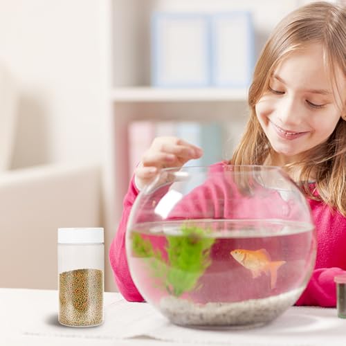 Fish Tank Feeding Bottles 2-Pack Transparent Storage Containers for Aquarium Fish Food Dispensing 5.31X2.55X2.55In Easy-to-Use Feeder for Home and Pet Supplies