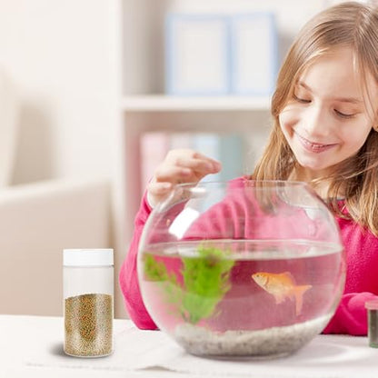 Fish Tank Feeding Bottles 2-Pack Transparent Storage Containers for Aquarium Fish Food Dispensing 5.31X2.55X2.55In Easy-to-Use Feeder for Home and Pet Supplies