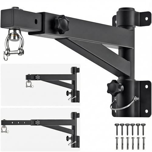 Kipika Heavy Bag Hanger Wall Mount Punching, Heavy Duty Boxing Bag Bracket for Home Gym Indoor Training, Adjustable & Rotatable Punching Bag Bracket for Boxing, Muay Thai - color: E- Adjustable length 17"-25"