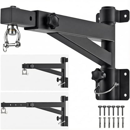 Kipika Heavy Bag Hanger Wall Mount Punching, Heavy Duty Boxing Bag Bracket for Home Gym Indoor Training, Adjustable & Rotatable Punching Bag Bracket for Boxing, Muay Thai - color: E- Adjustable length 17"-25"